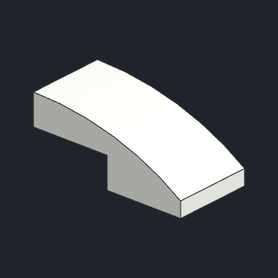 Slope, Curved 2 x 1 x 2/3