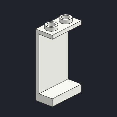 Panel 1 x 2 x 3 - Hollow Studs