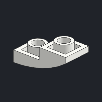 Slope, Curved 2 x 1 x 2/3 Inverted