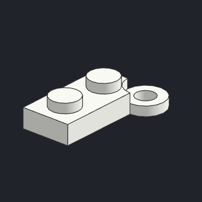 Hinge Plate 1 x 4 Swivel Base