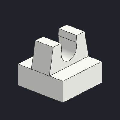 Tile, Modified 1 x 1 with Clip