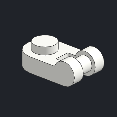 Plate, Round 1 x 1 with Bar Handle