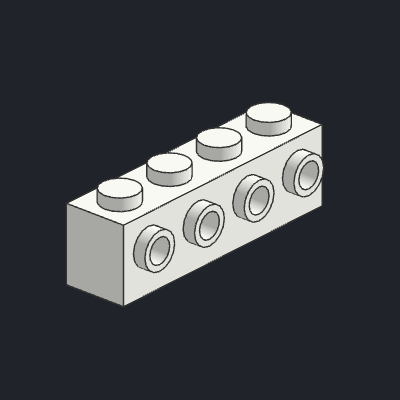Brick, Modified 1 x 4 with Studs on Side