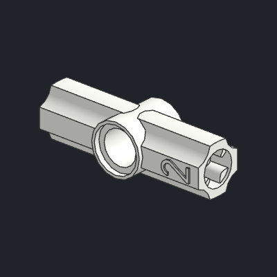 Technic, Axle and Pin Connector Angled #2 - 180 degrees
