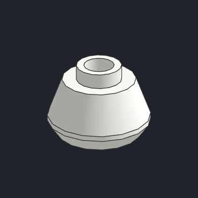 Cone 1 1/2 x 1 1/2 x 2/3 Truncated