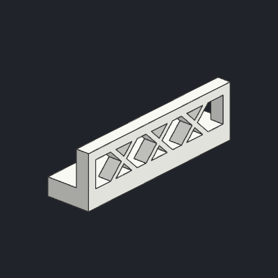 Fence 1 x 4 x 1 Lattice