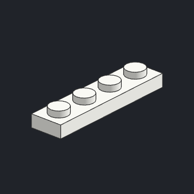 Plate 1 x 4