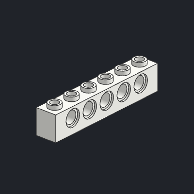 Technic, Brick 1 x 6 with Holes