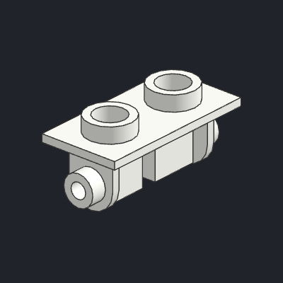 Hinge Brick 1 x 2 Top Plate