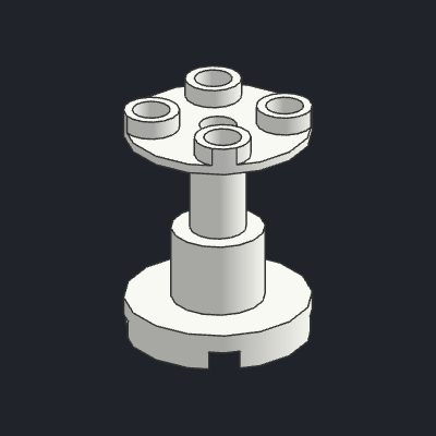 Support 2 x 2 x 2 Stand with Complete Hole