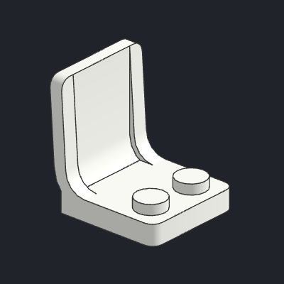 Minifigure, Utensil Seat / Chair 2 x 2
