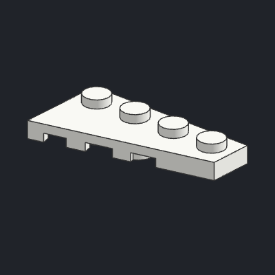 Wedge, Plate 4 x 2 Right