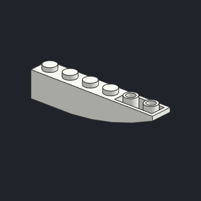Slope, Curved 6 x 1 Inverted