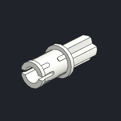 Technic, Axle  1L with Pin with Friction Ridges