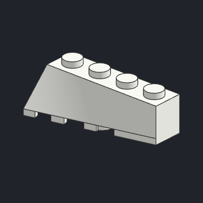 Wedge 4 x 2 Sloped Right