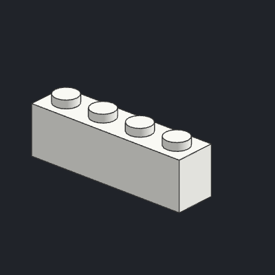 Wedge 4 x 2 Sloped Left
