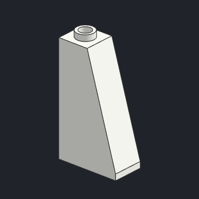 Slope 75 2 x 1 x 3 - Hollow Stud