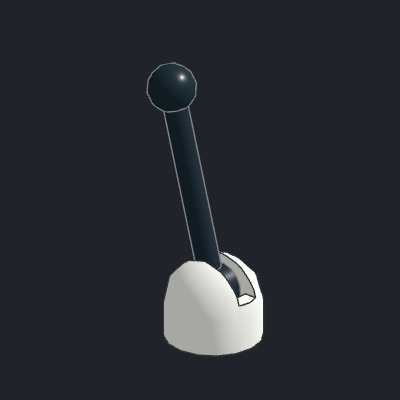 Antenna Small Base with Black Lever (4592 / 4593)