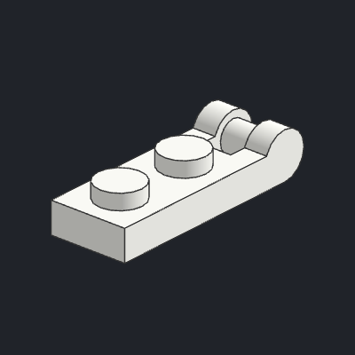 Plate, Modified 1 x 2 with Bar Handle on End
