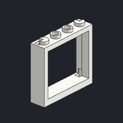 Window 1 x 4 x 3 - No Shutter Tabs