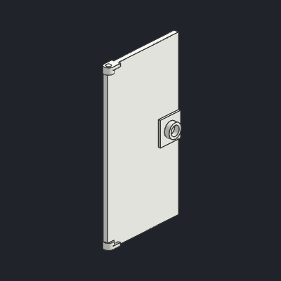 Door 1 x 4 x 6 with Stud Handle