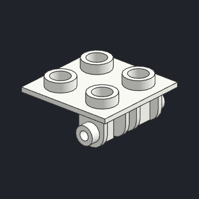 Hinge Brick 2 x 2 Top Plate