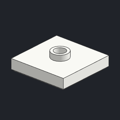 Plate, Modified 2 x 2 with Groove and 1 Stud in Center (Jumper)
