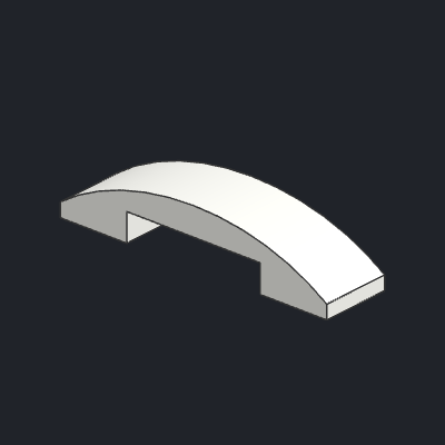 Slope, Curved 4 x 1 x 2/3 Double