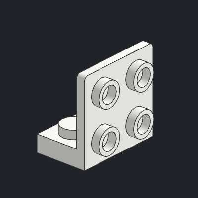 Bracket 1 x 2 - 2 x 2 Inverted
